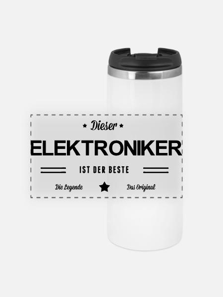 Bester Elektroniker - Panorama Thermobecher - Weiß