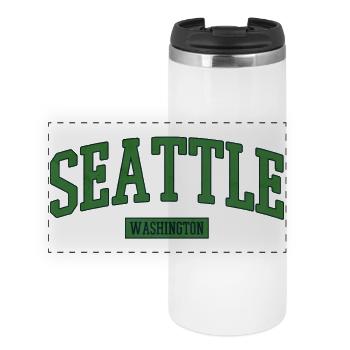 Seattle Washington États-Unis - Mug isotherme panoramique - blanc - Devant