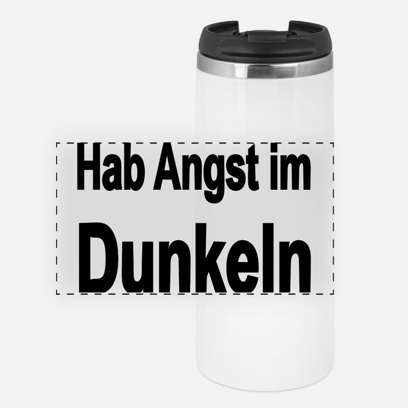 Dunkeln - Panorama Thermobecher - Weiß