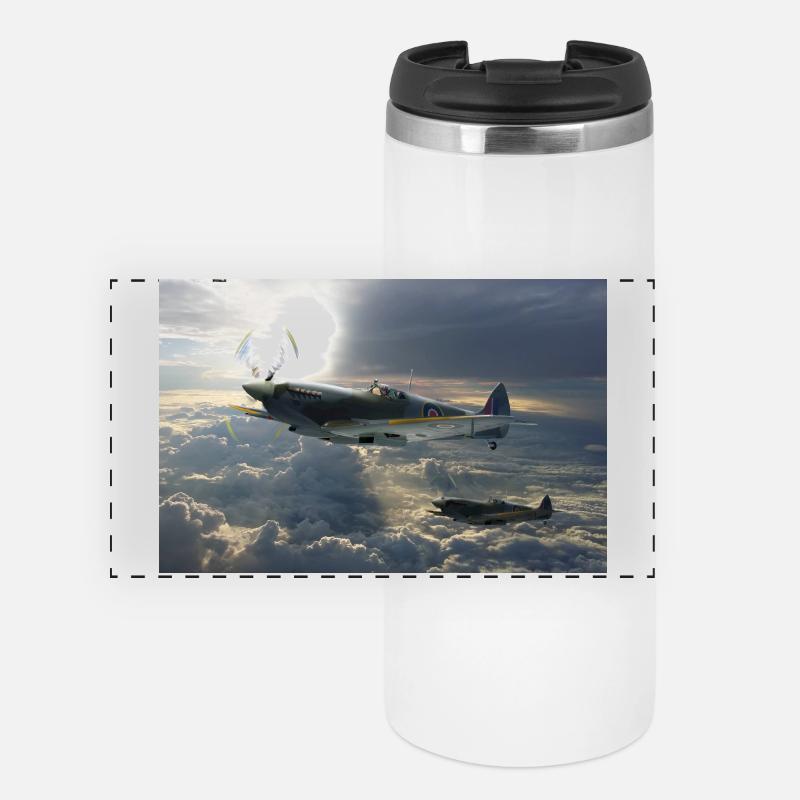 Spitfire - Mug isotherme panoramique - blanc
