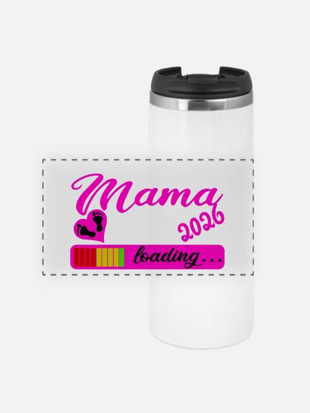 Mama 2026 - Panorama Thermobecher - Weiß