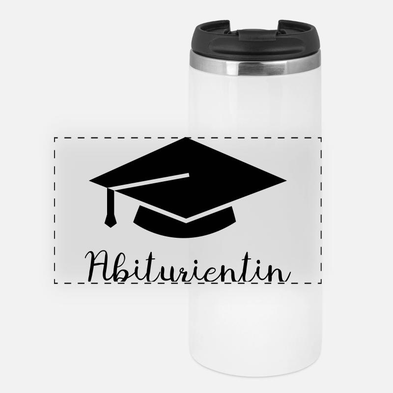 High-school graduate - Panoramic Thermal Cup - white