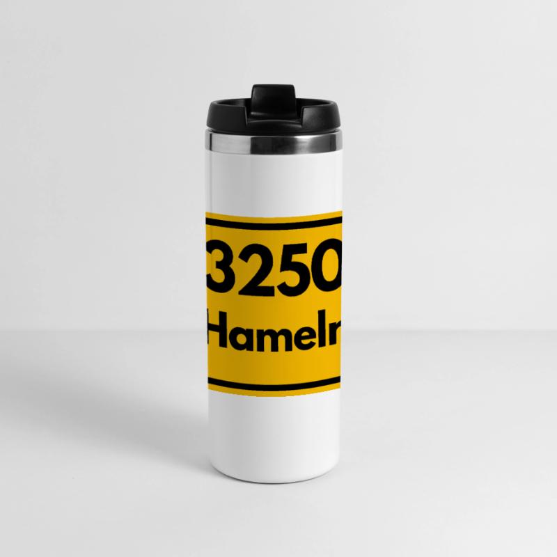 OLD POSTCODE POSTCODE 3250 HAMELN RATTENFÄNGER Panoramic Thermal Cup