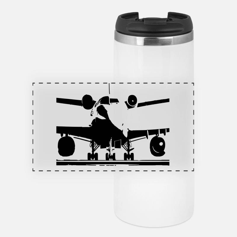 AVION - Mug isotherme panoramique - blanc