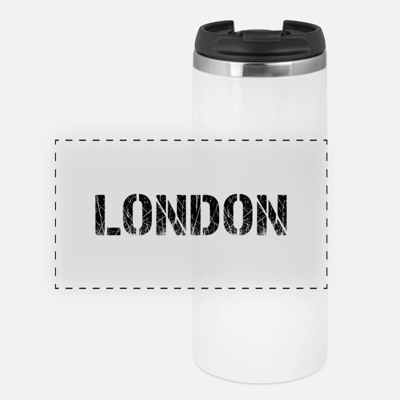 London - Panoramic Thermal Cup - white