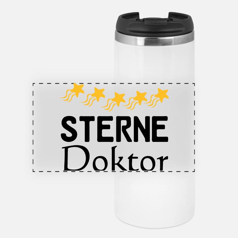 Sterne Doktor Geschenk - Panorama Thermobecher - Weiß