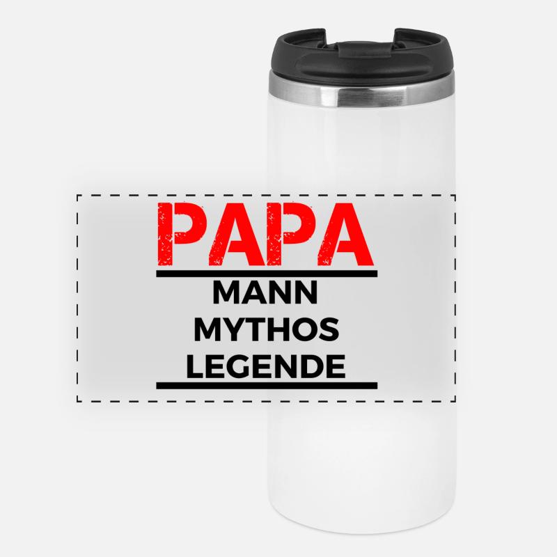 Dad, man, myth, legend - Panoramic Thermal Cup - white