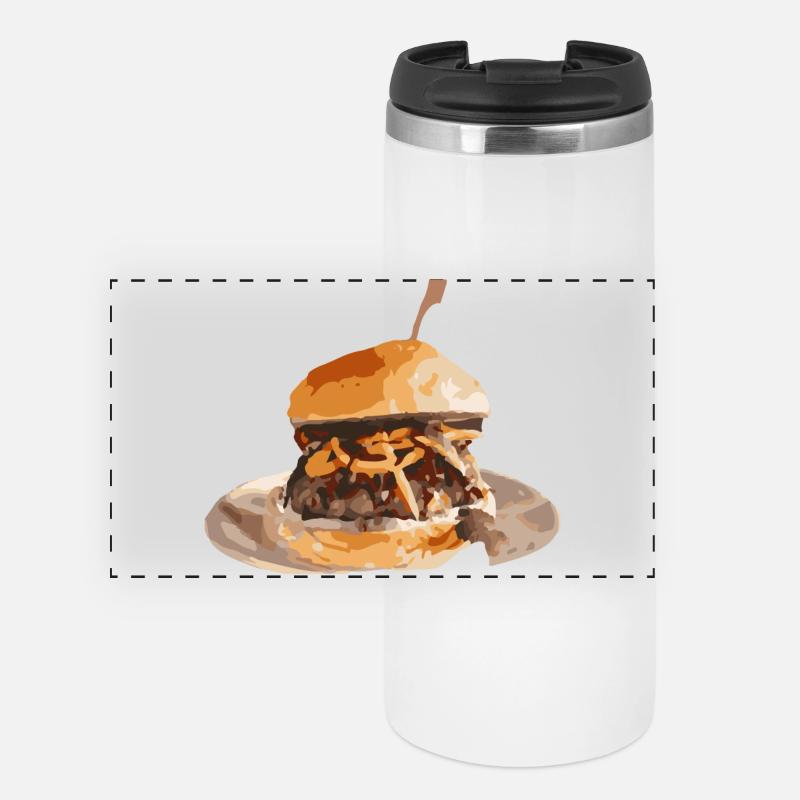 Burger Day - Panoramic Thermal Cup - white