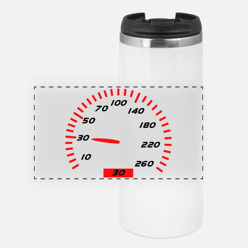 30th Birthday - Panoramic Thermal Cup - white