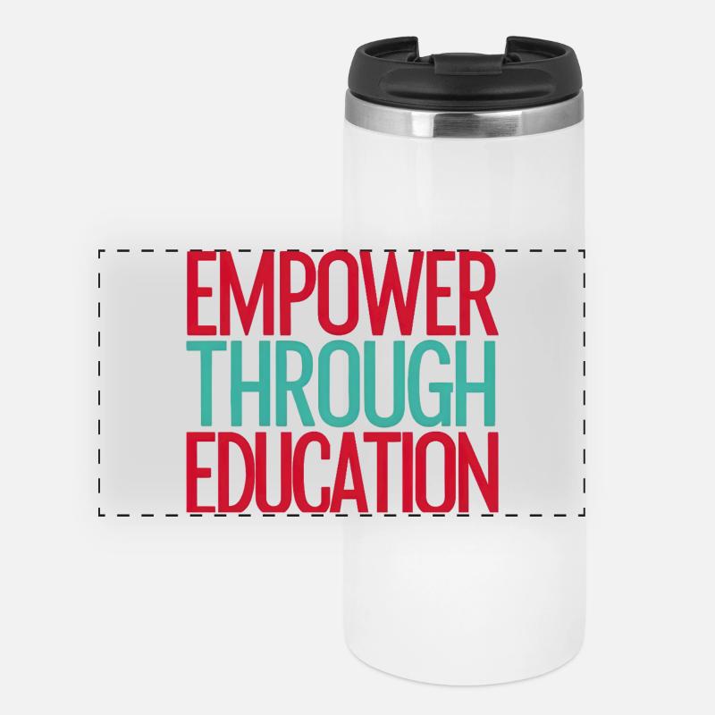 Empower Through Education - Panoramic Thermal Cup - white