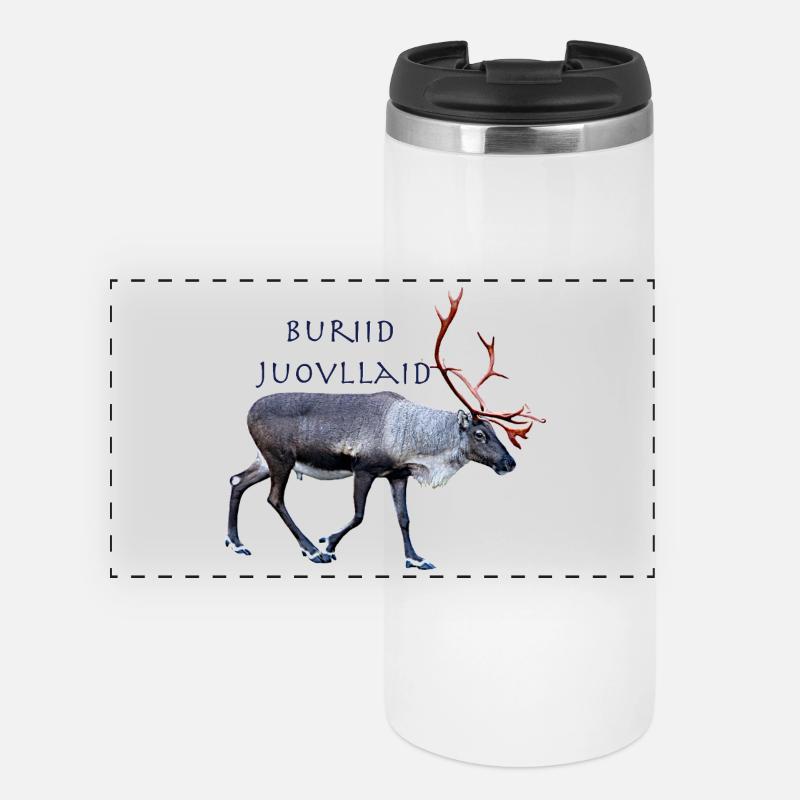 Buriid Juovllaid - Panoramic Thermal Cup - white
