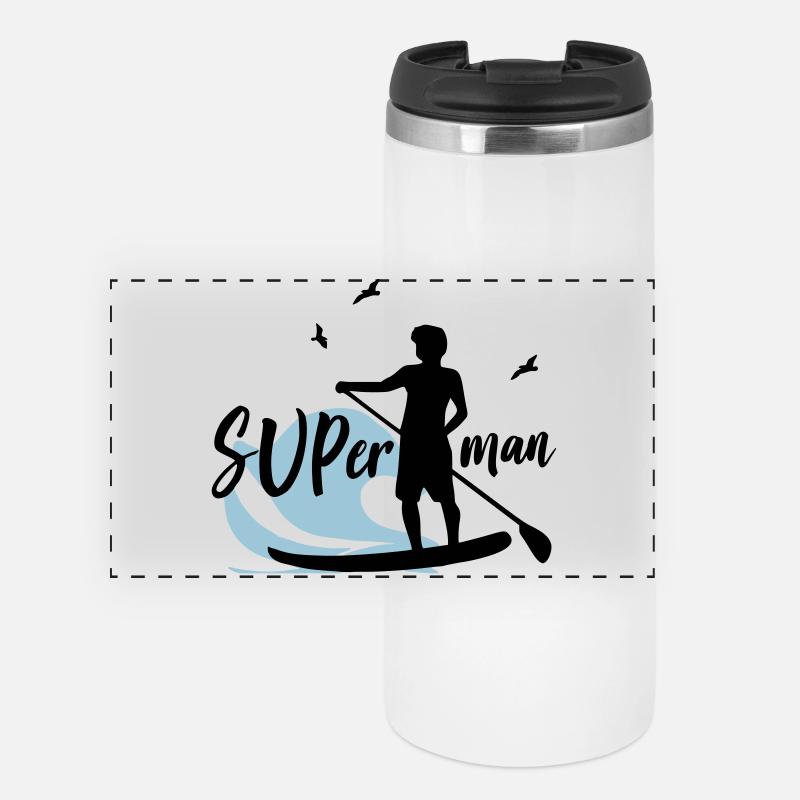 SUP man Super man - Panoramic Thermal Cup - white