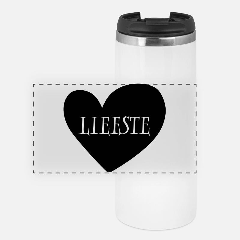 23 Dearest Heart Red - Panoramic Thermal Cup - white