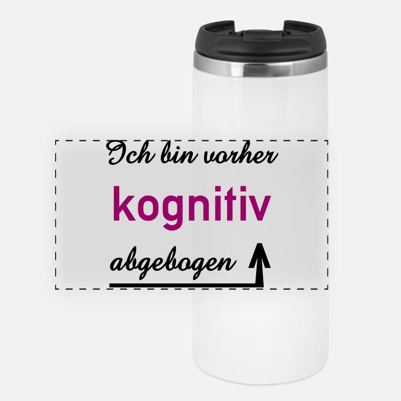 cognitif, parole, communication, interpersonnel - Mug isotherme panoramique - blanc