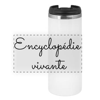 Encyclopédie vivante - Mug isotherme panoramique - blanc - Devant