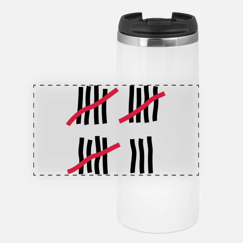 18 years - birthday - Panoramic Thermal Cup - white