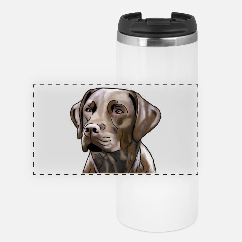 Labrador - Panoramic Thermal Cup - white