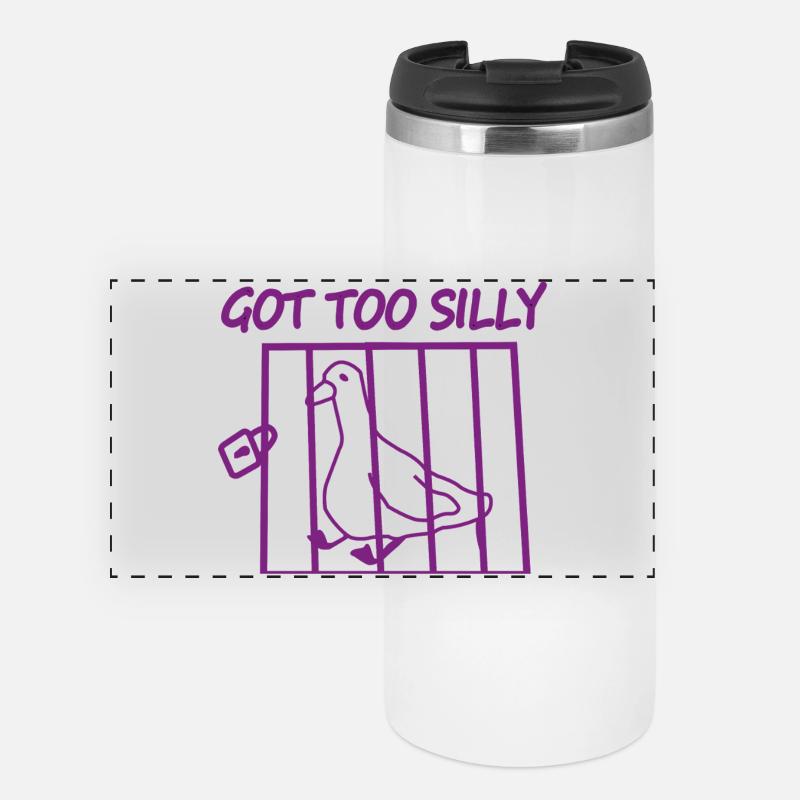 Got Too Silly Pigeon Cage - Panoramic Thermal Cup - white
