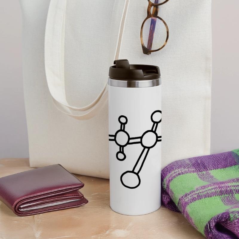 Atom molecule / physics mechanics lattice atomicon Panoramic Thermal Cup