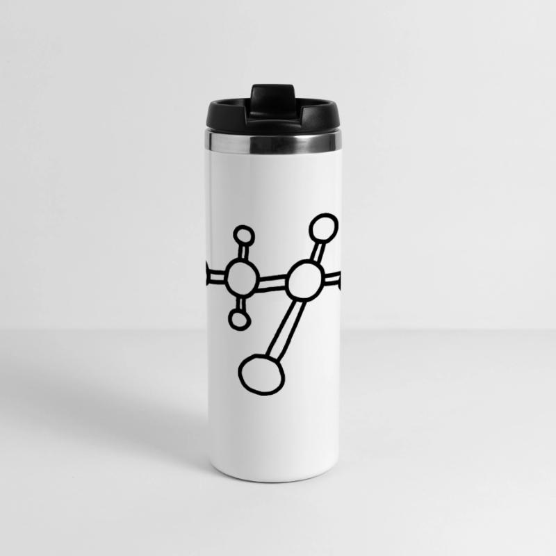Atom molecule / physics mechanics lattice atomicon Panoramic Thermal Cup