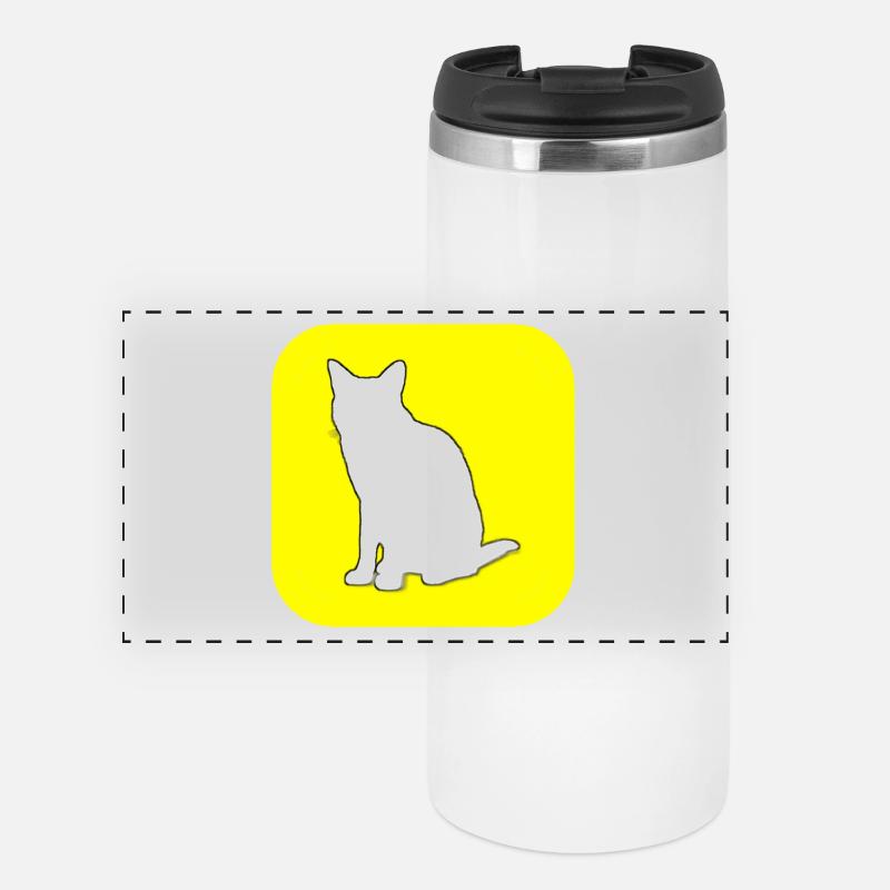 SnapChat (te) (French pun) - Panoramic Thermal Cup - white