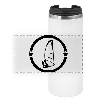 Planche à voile / Véliplanchiste / Windsurf / - Mug isotherme panoramique - blanc - Devant