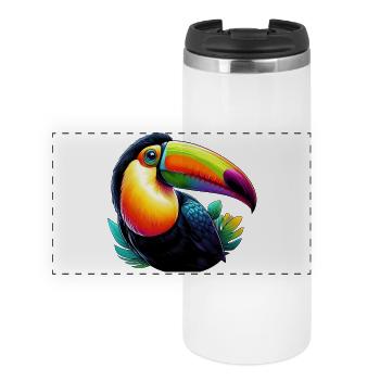 Toucan - Panoramic Thermal Cup - white - Front