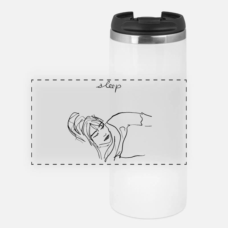 Sleep - Panoramic Thermal Cup - white