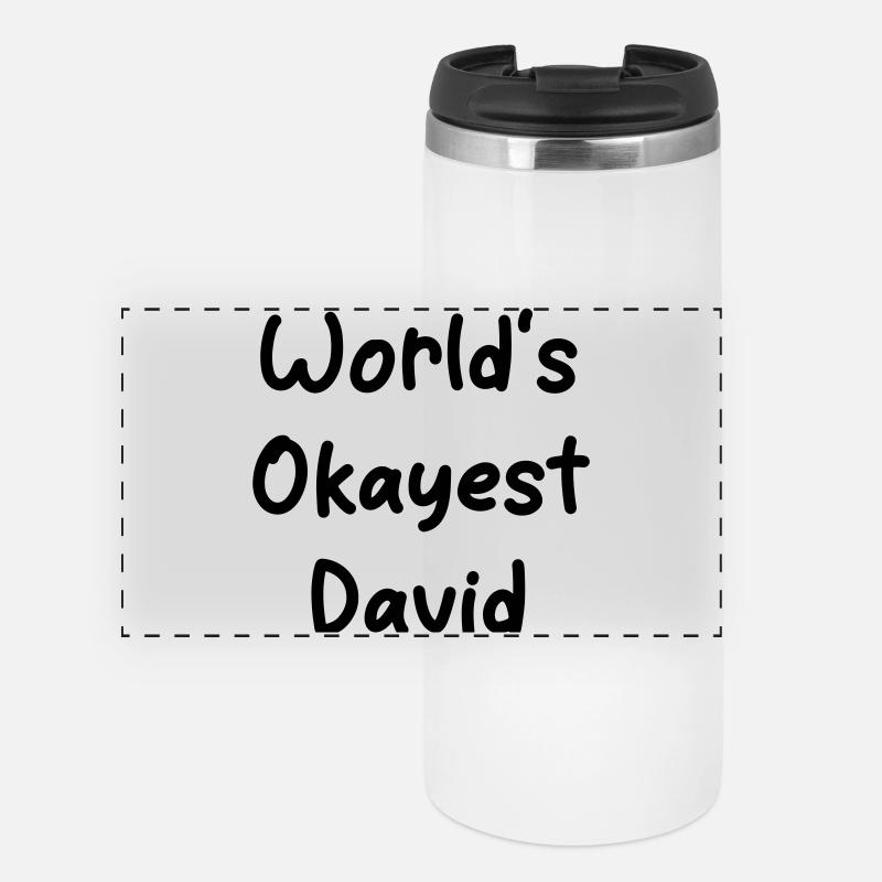 World's okayest David - Panoramic Thermal Cup - white