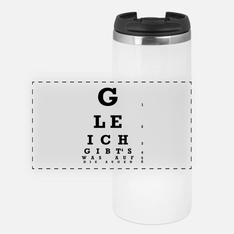 Optometrist - There's something on the eyes! - Panoramic Thermal Cup - white