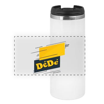 Dédé - Panorama Thermobecher - Weiß - Vorne