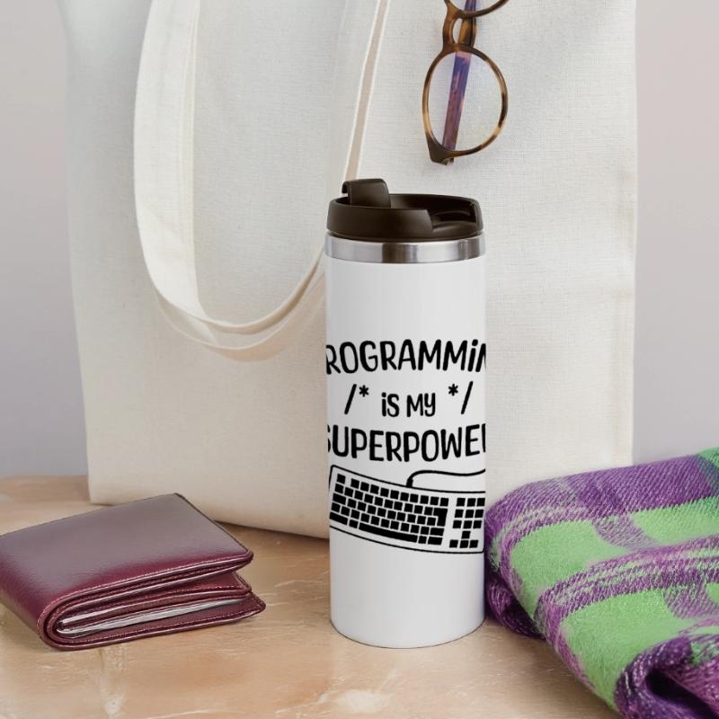 Computerfreak Statement Developer Programmierer Panorama Thermobecher