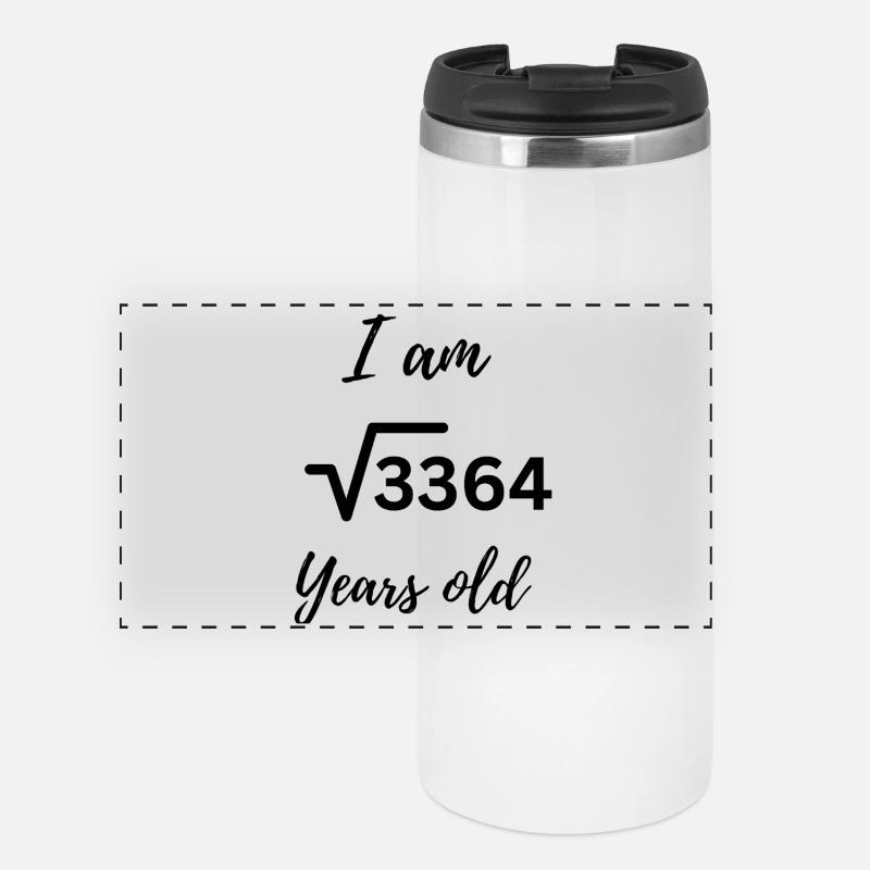 √3364 – 58 years coolly packaged - Panoramic Thermal Cup - white
