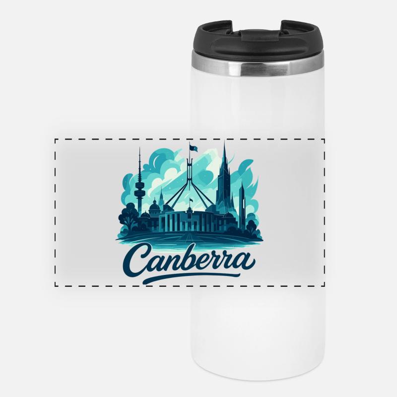 Canberra Capital Australia Maritime Gift - Panoramic Thermal Cup - white