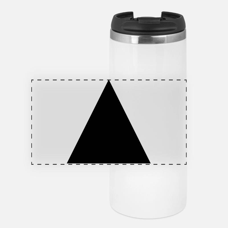 Triangle - Panoramic Thermal Cup - white