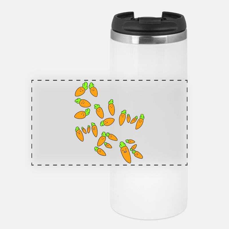 Carrot summer - Panoramic Thermal Cup - white