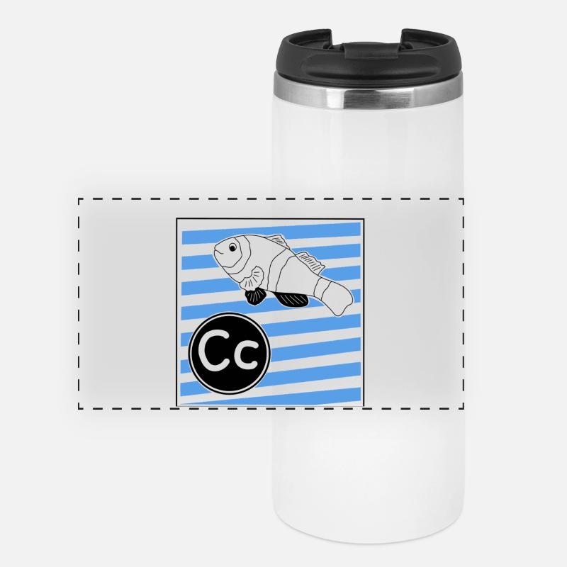 C for Clownfish - Panoramic Thermal Cup - white
