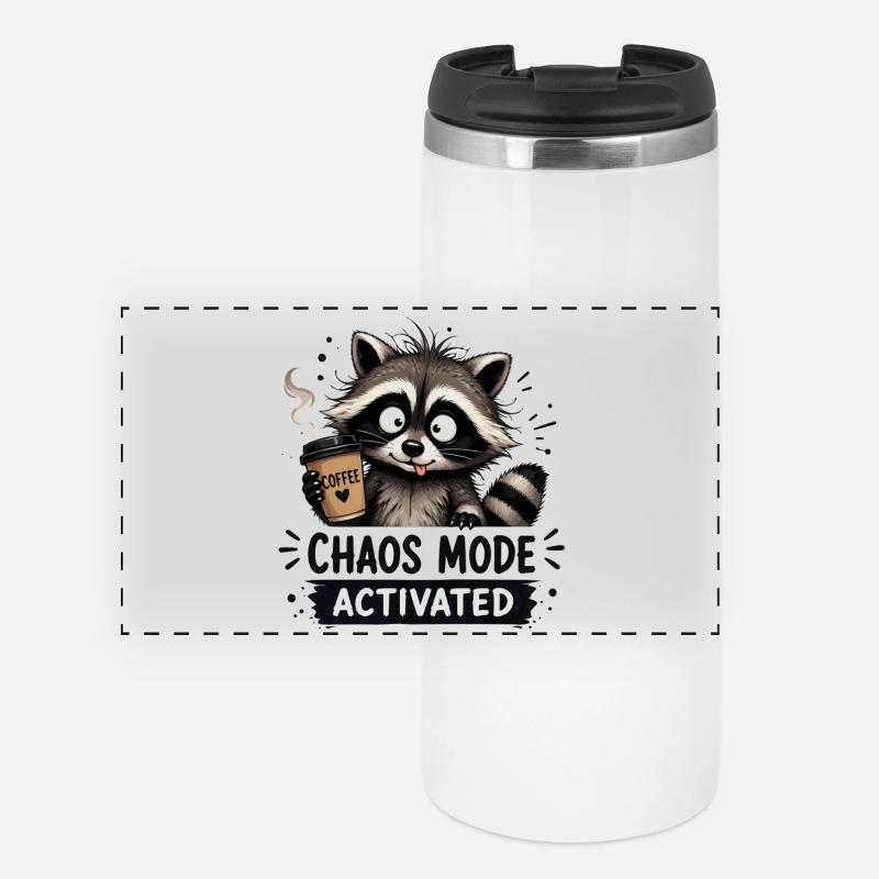 Chaosmodus Aktiviert - Panorama Thermobecher - Weiß