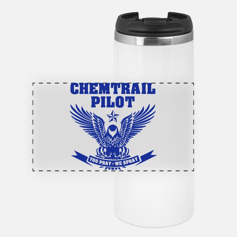 Chemtrail Pilot - Panoramic Thermal Cup - white