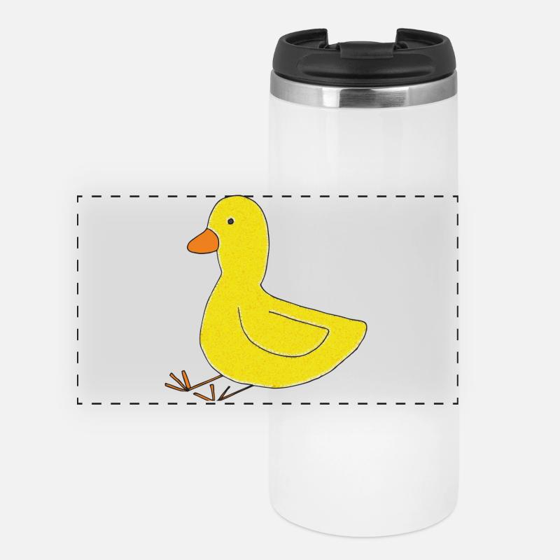 Duck Impressionism - Panoramic Thermal Cup - white