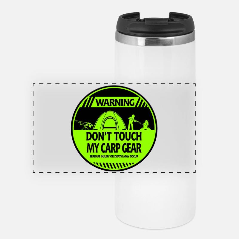 Carp warning - Panoramic Thermal Cup - white