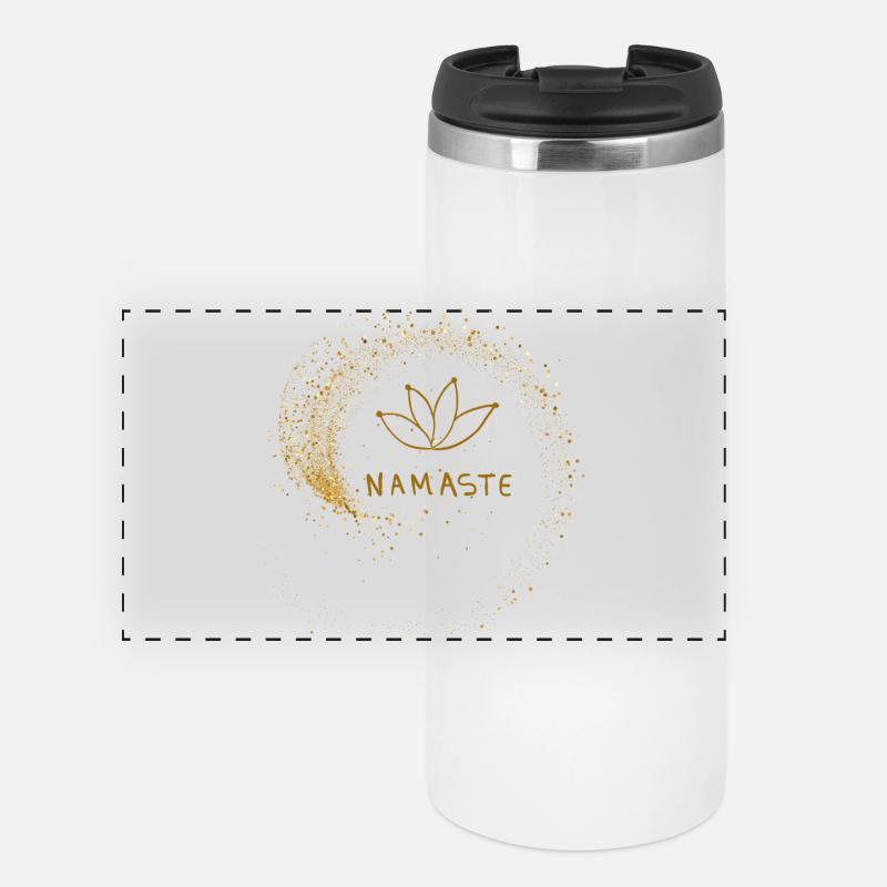 Namaste - Panoramic Thermal Cup - white