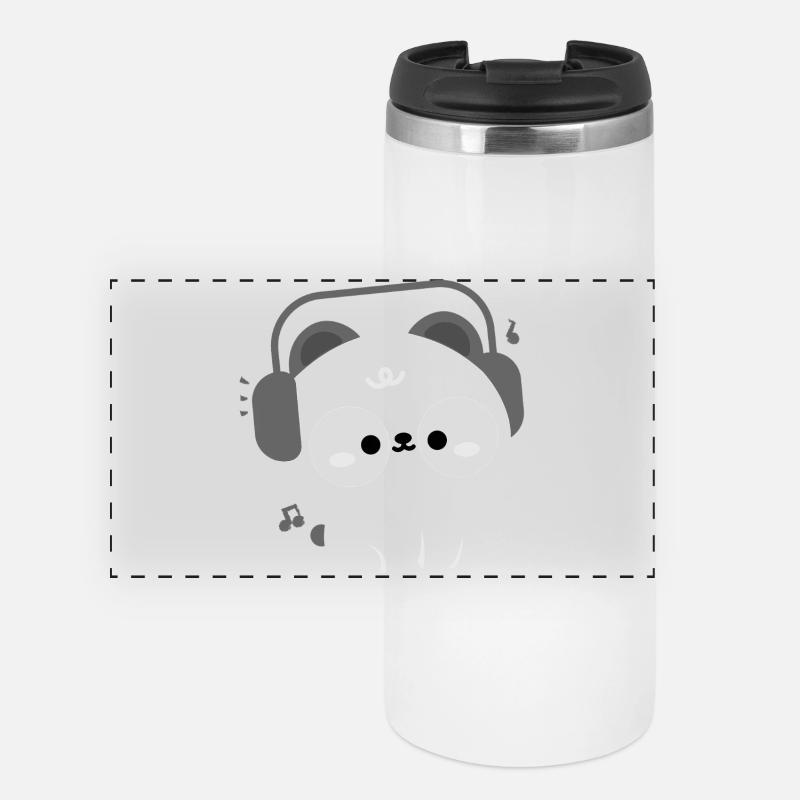 Panda Headphones - Panoramic Thermal Cup - white