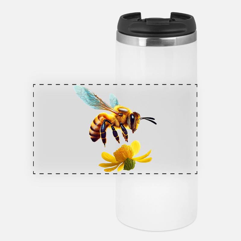 honeybee - Panoramic Thermal Cup - white