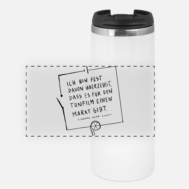Thomas Edison Circuit - Panoramic Thermal Cup - white