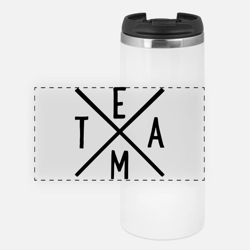 Team - Panorama Thermobecher - Weiß