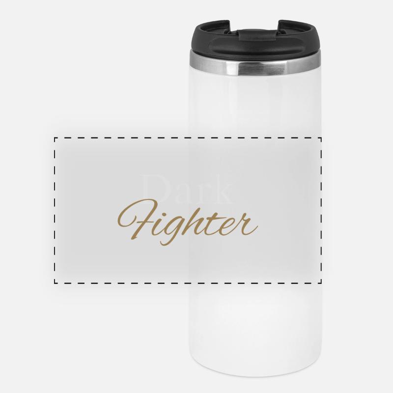 Dark Fighter – Attitude & Power - Panoramic Thermal Cup - white