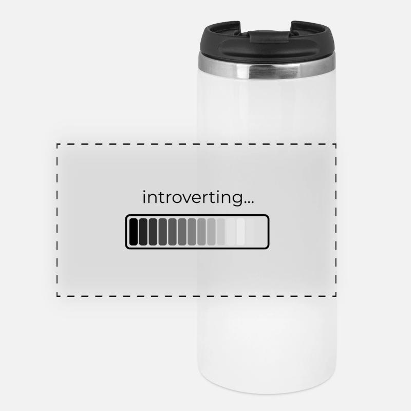 introverting loading - Panoramic Thermal Cup - white