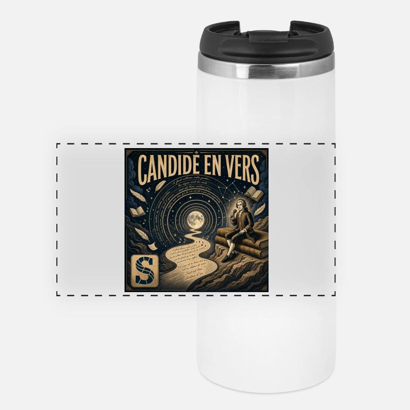 Candide en Vers Conte Lyrique Nocturne - Mug isotherme panoramique - blanc