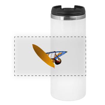 Planche à voile Orange Sail Art - Mug isotherme panoramique - blanc - Devant